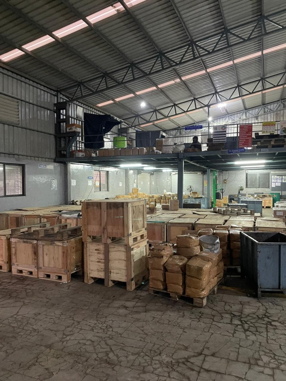 Finish Goods storage area