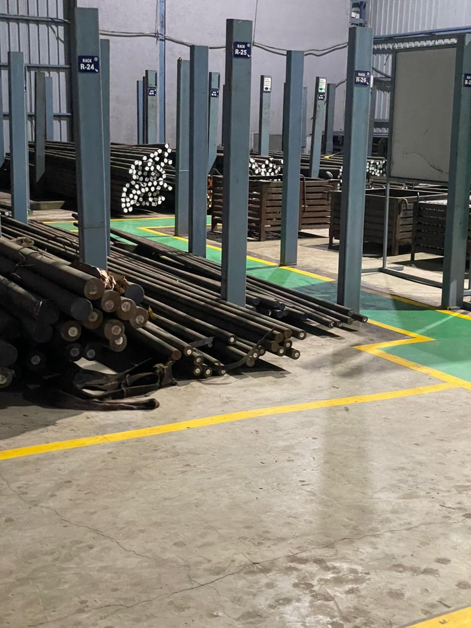 Raw material stock area